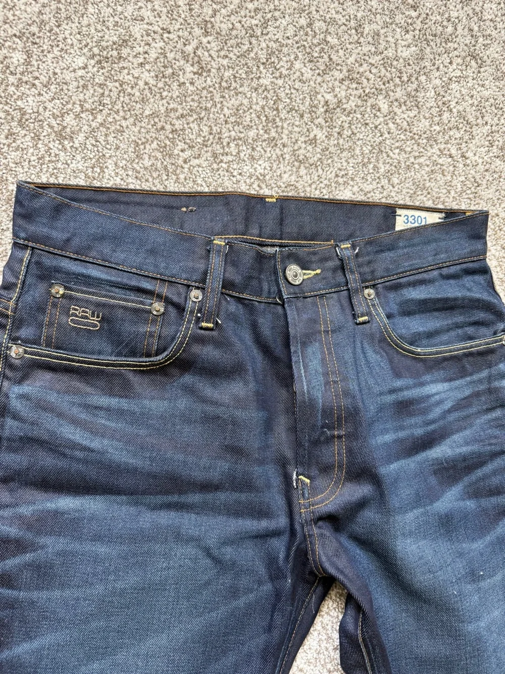 G-Star Dark Indigo Straight Jeans